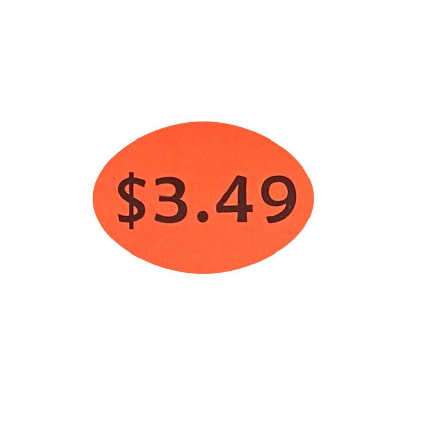 Price Stickers $3.49 x 1000
