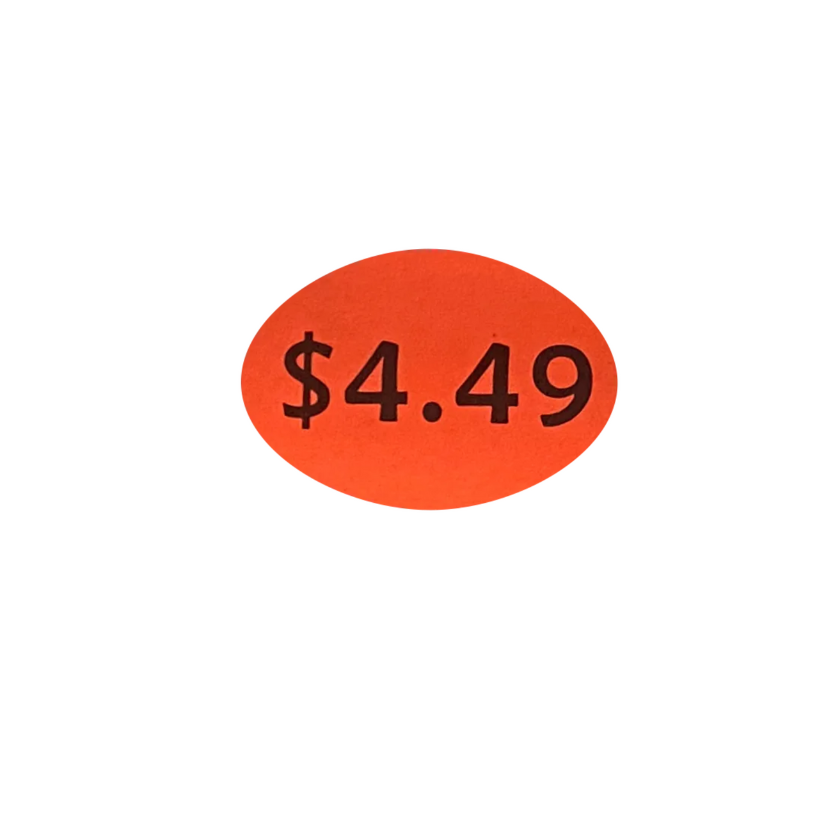 Price Stickers $4.49 x 1000