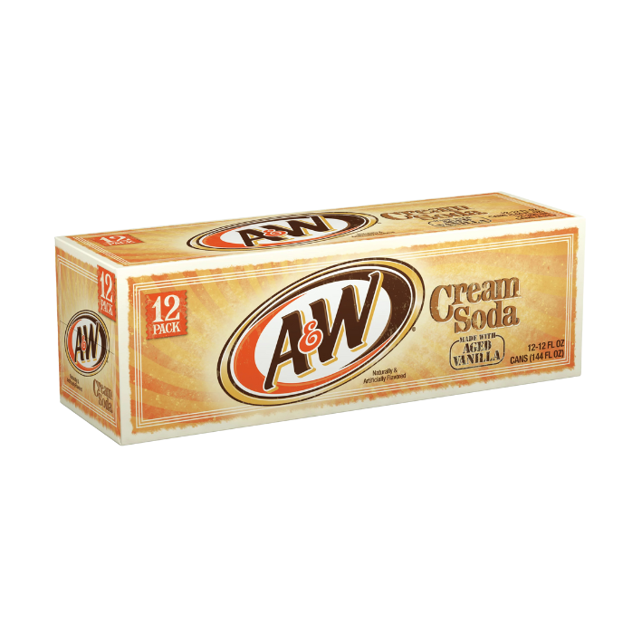 A&W Cream Soda 355ml x 12 - Image 2