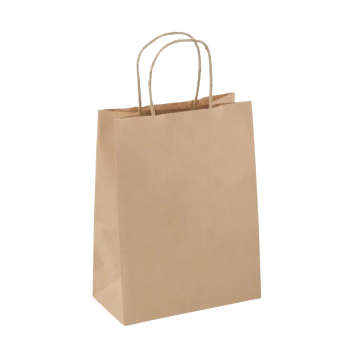 Paper Carry Bag Brown Bubble Tea x 250