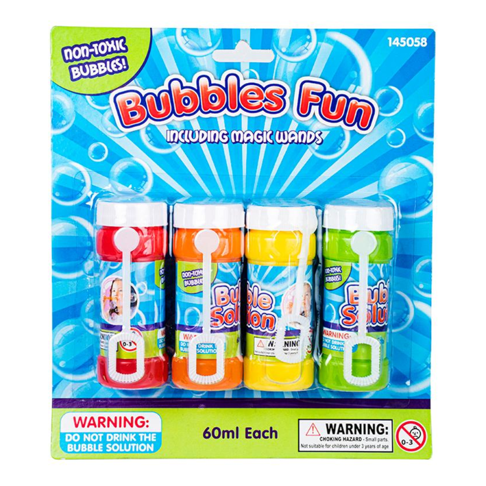 Bubbles Fun 4pk - 60ml Each