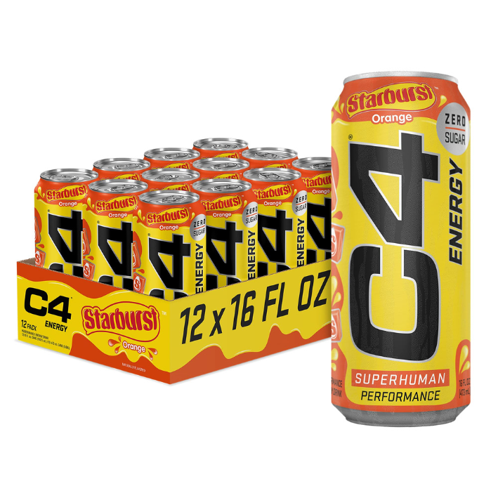 C4 Energy Drink Orange Zero Sugar x 12