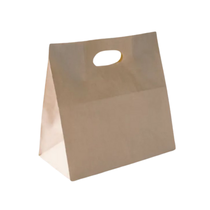 Paper Carry Bag Brown Die Cut Handle x 500