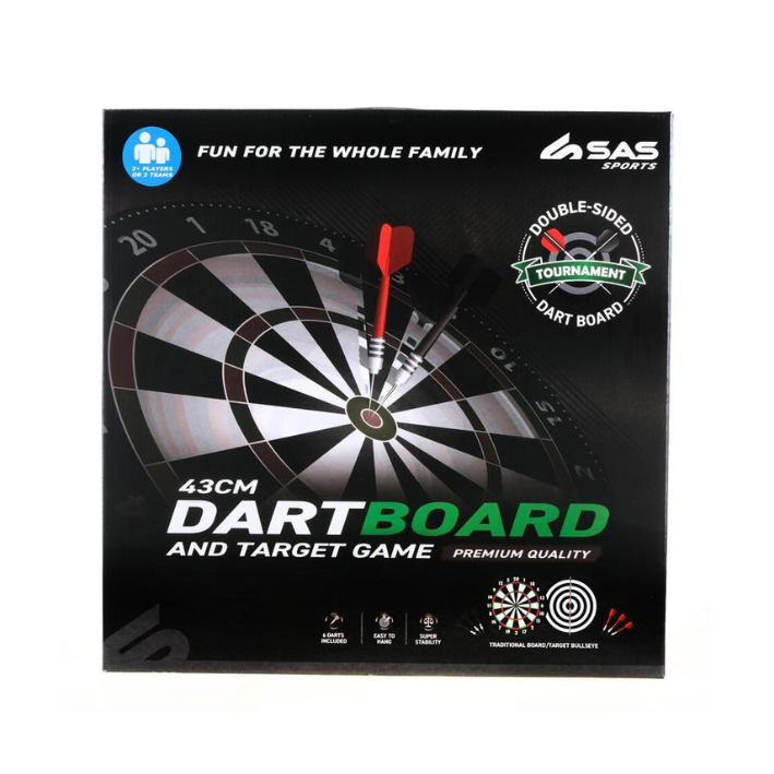 Double Sided Dart & Target Game x 12