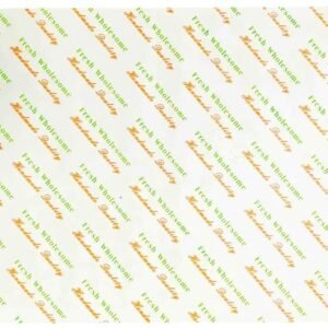 Grease Proof Paper Printed Fresh Wrap 1/3 Cut 54GSM x 1200