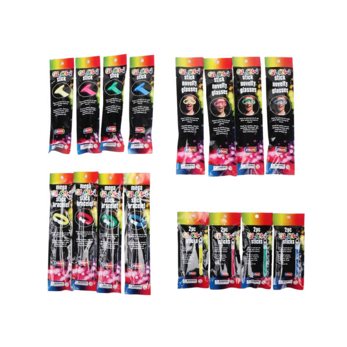 Glow Stick With Stand 240pc Variey x 240