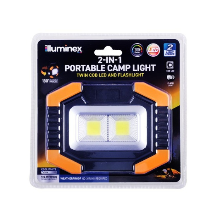 Illuminex 2-in-1 Portable Camp Light