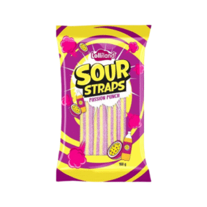 Lolliland Sour Straps Passion Punch 160g x 12