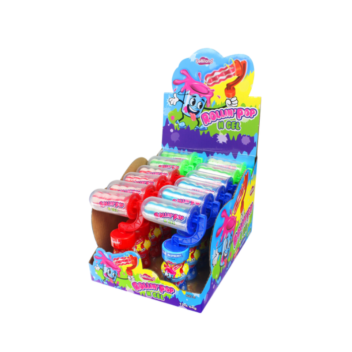 Lolliland Rollin Pop N Gel 64g x 12