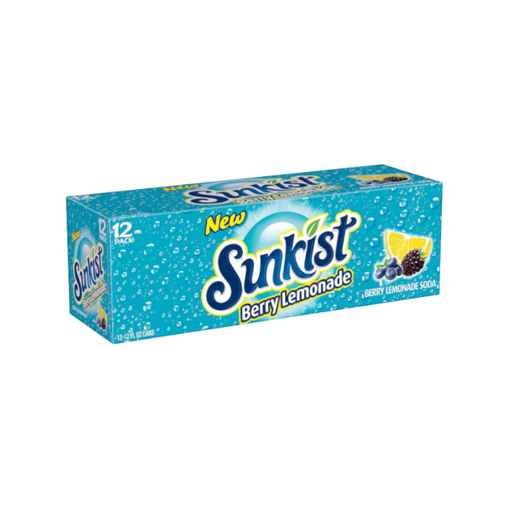 Sunkist Berry Lemonade 355ml x 12 - Image 2