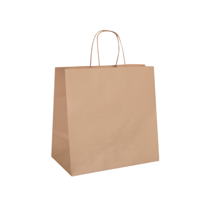 Paper Carry Bags Brown Twisted Handle (UBER SIZE) x 250