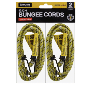 Bungee Cord Black & Yellow 2pc
