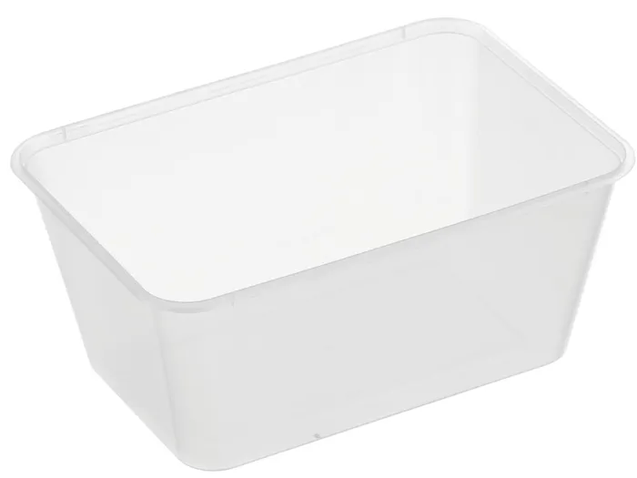 Genfac 1000ml Rectangular Container Clear x 500