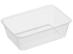 Genfac 700ml Rectangular Container Clear x 500